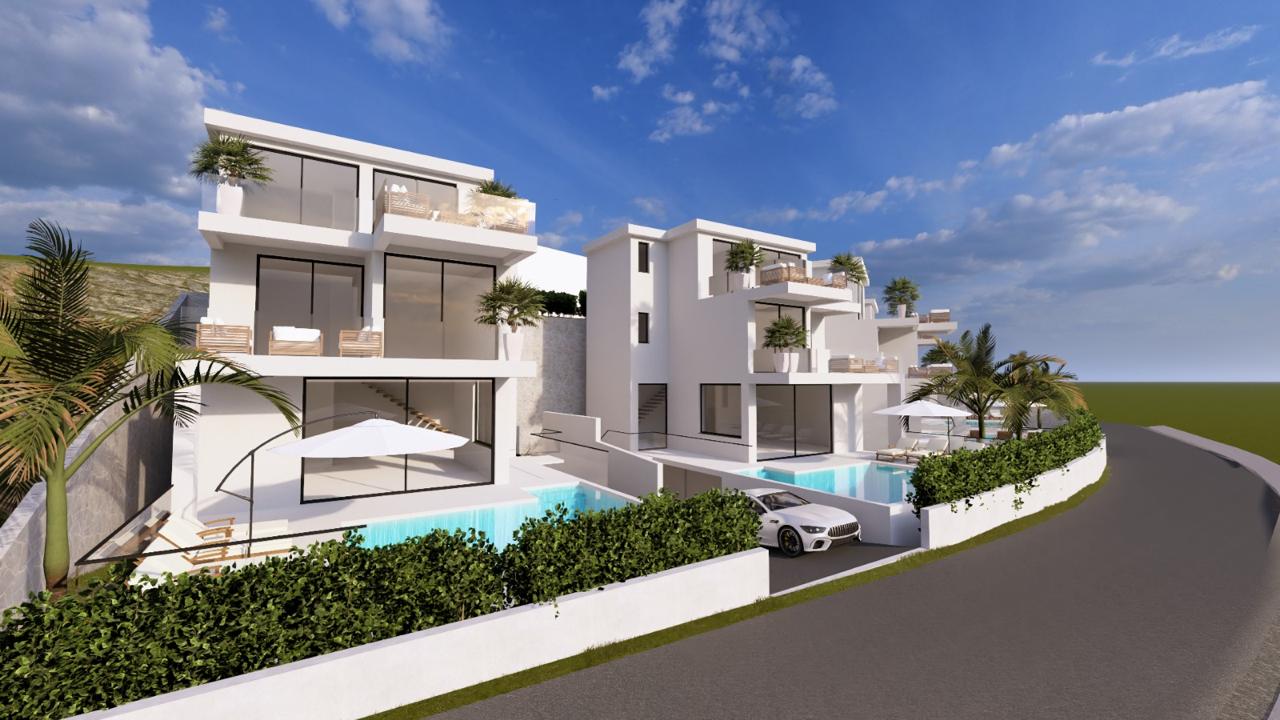 Individuelle Villen Zum Verkauf In Golem, Durrës, Albanien Mit Privatem Pool